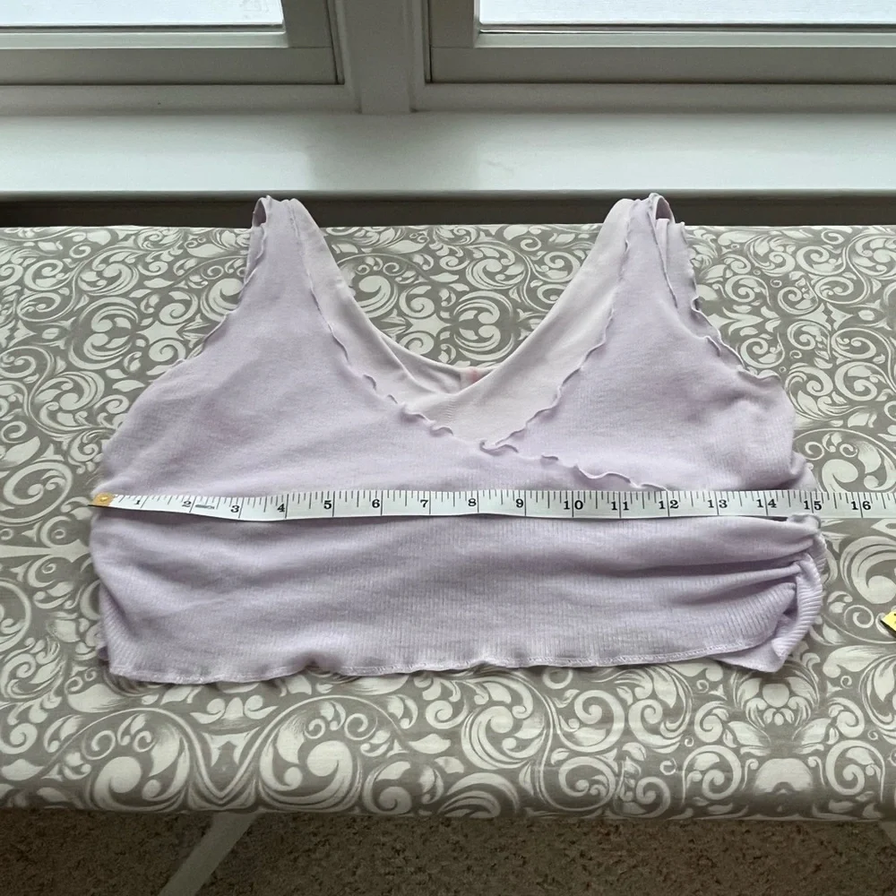 FP Movement Lilac Sports Bra and Lettuce Trim Top - Picture 3 of 6